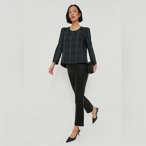 NWT Pomander Place Black Watch Bedford Top - black watch tartan plaid